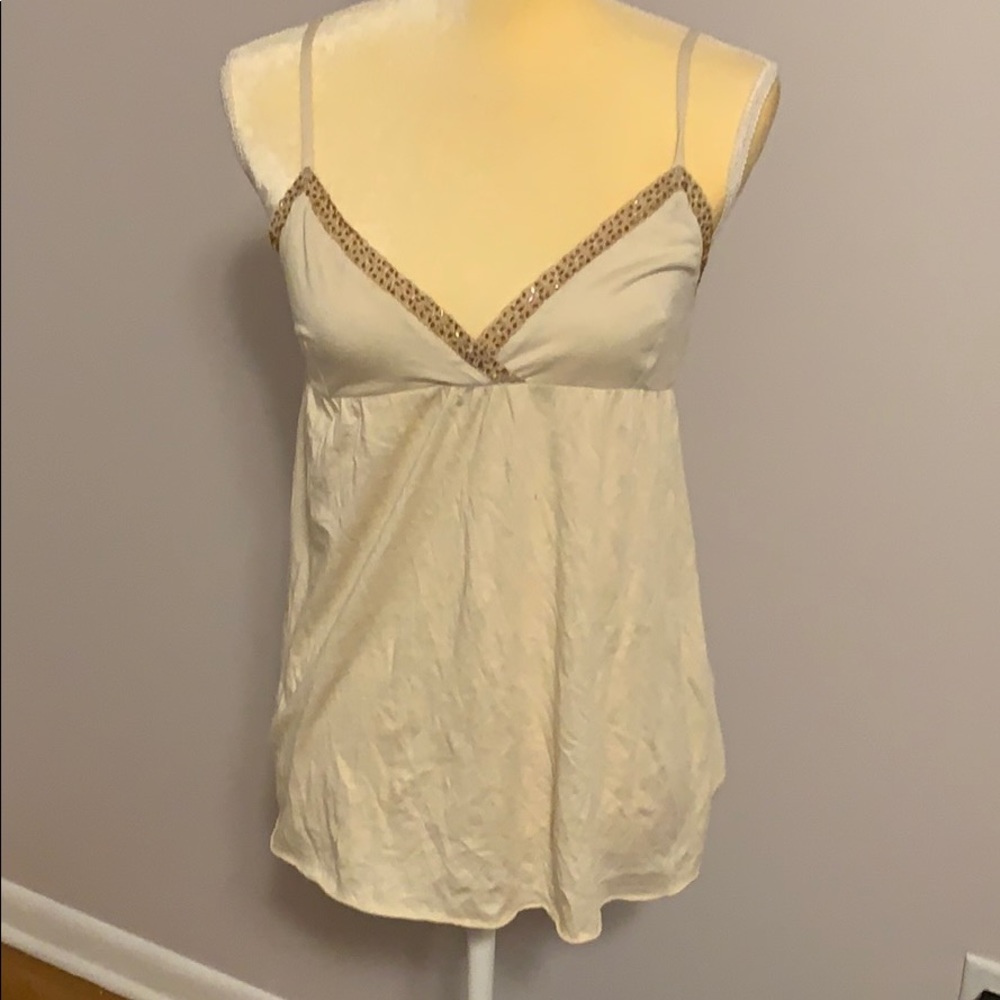 Beaded baby doll tank